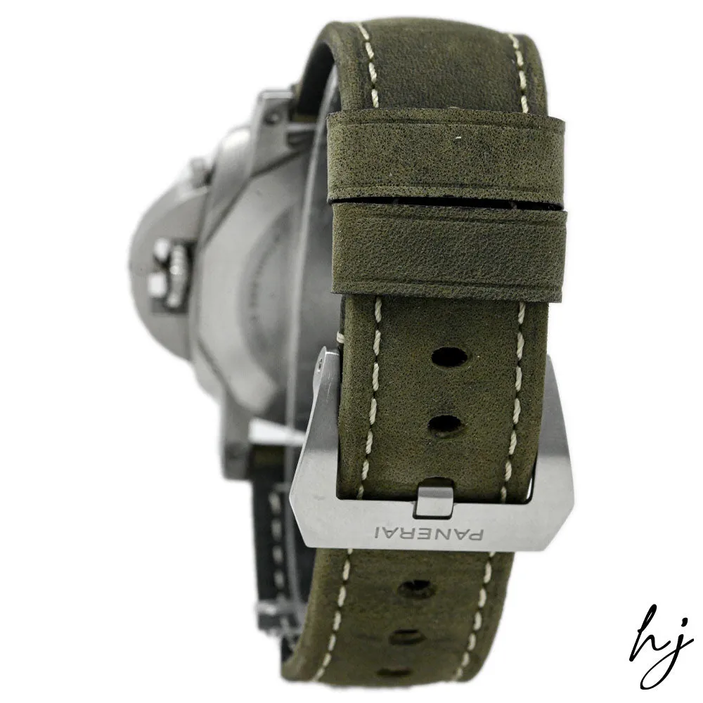 Panerai Men's Luminor Marina Stainless Steel 44mm White Stick & Arabic Numeral Dial Watch Reference #: PAM01314