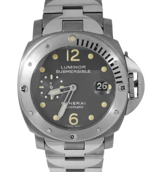Panerai PAM 106 Luminor Submersible Titanium Anthracite Auto 44mm Watch PAM00106