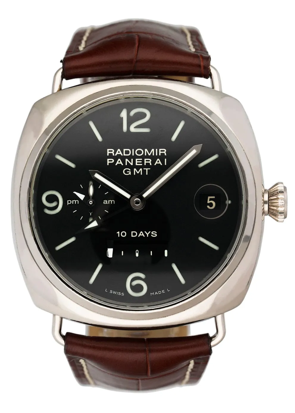 Panerai Radiomir 10 Day GMT PAM00235 Mens Watch Box Papers