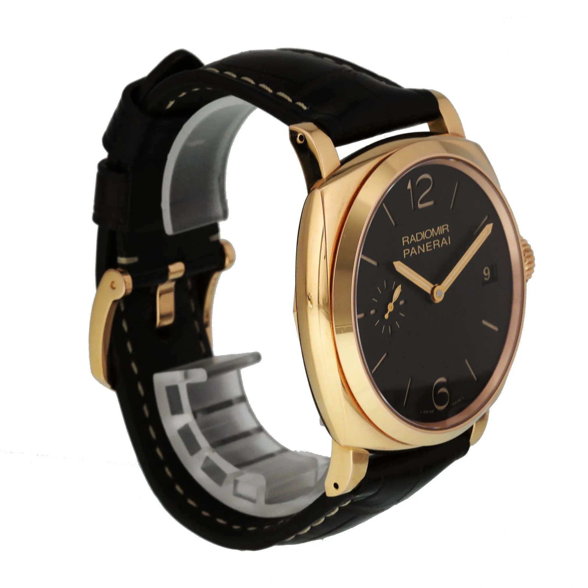 Panerai Radiomir 1940 PAM515 3 Days Oro Rosso Mens Watch Box & Papers