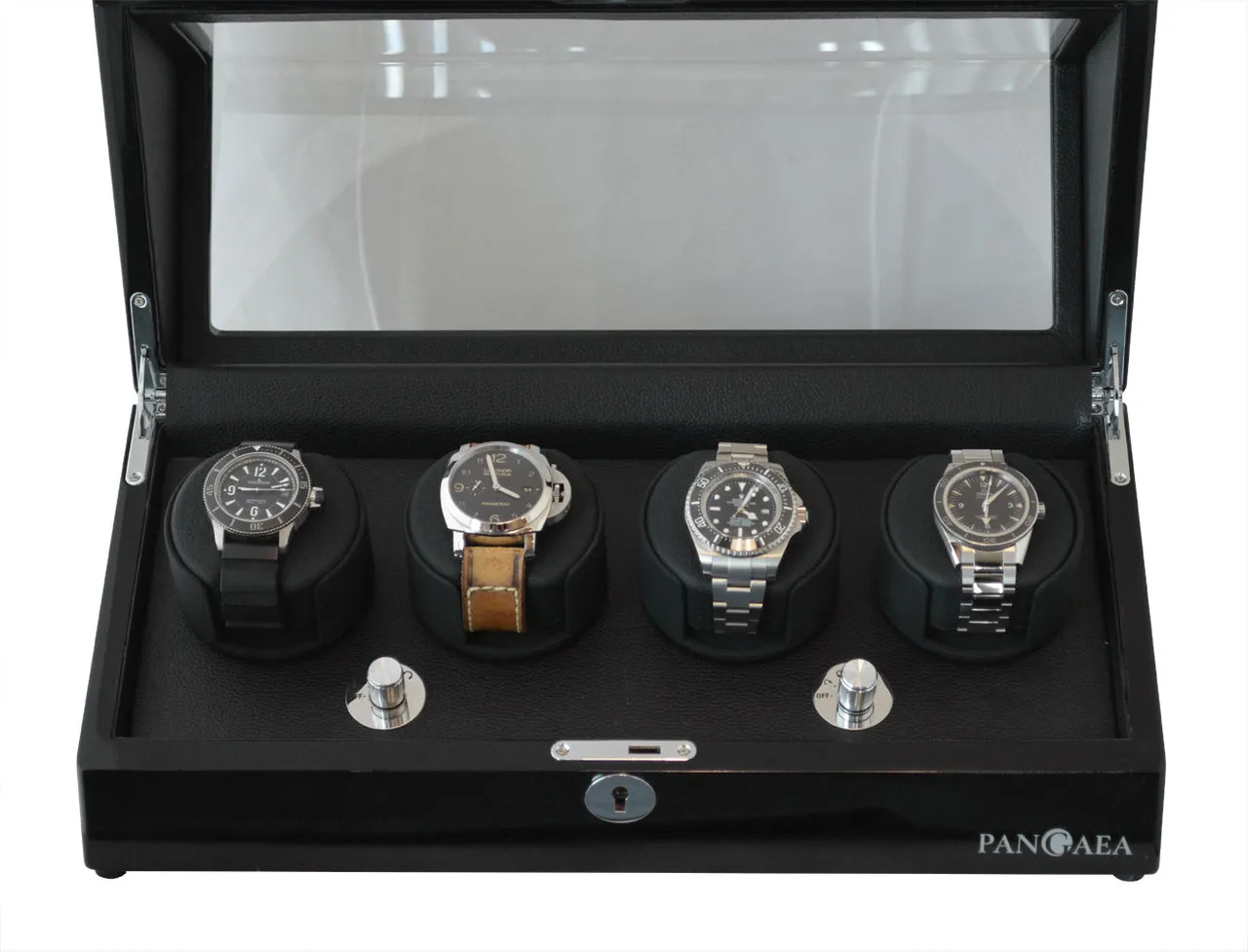 Pangaea Q360 Quad Automatic Four Watch Winder- Black