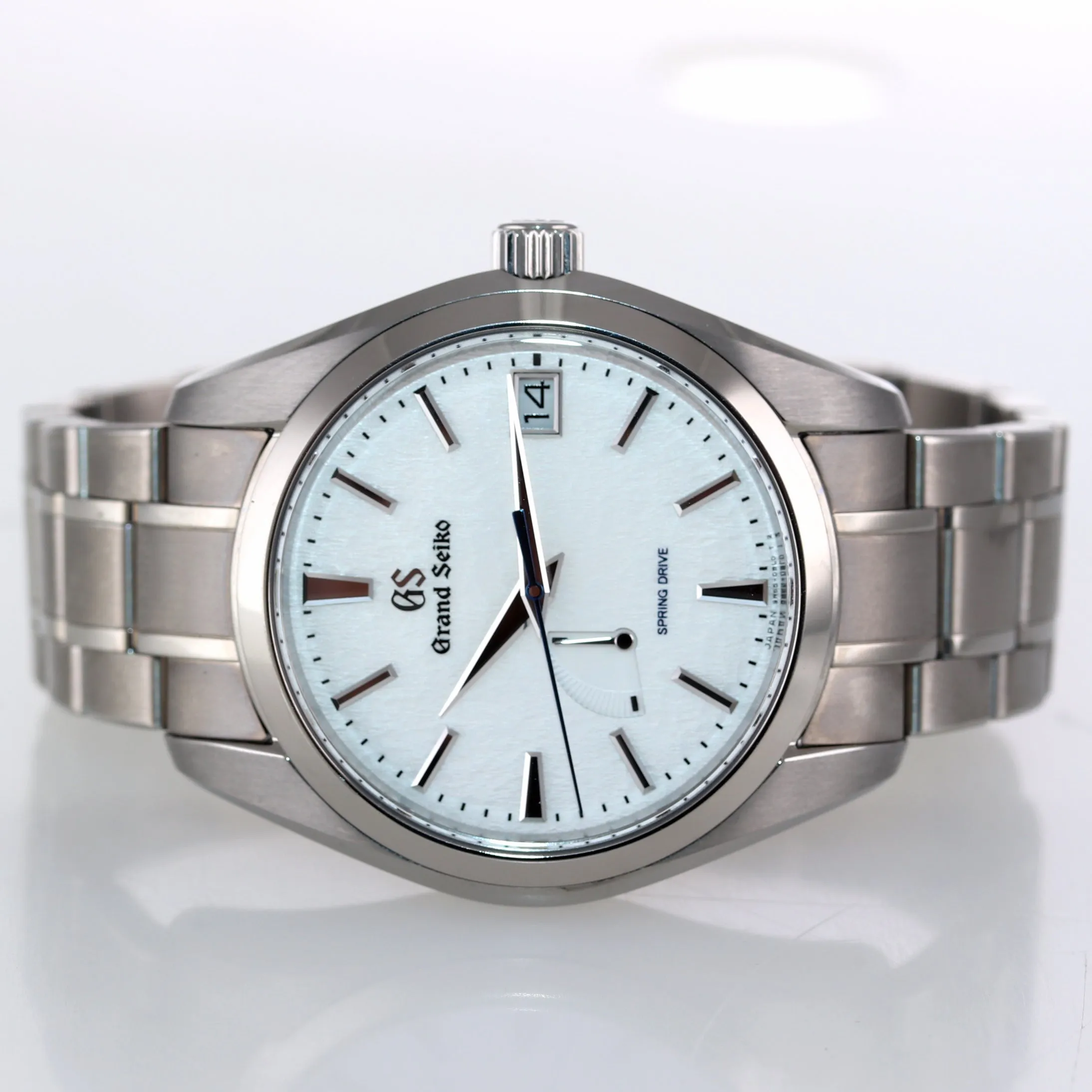 PAPERS Grand Seiko GS 41mm Titanium Snowflake Automatic SBGA211 9R65-0AEO Watch