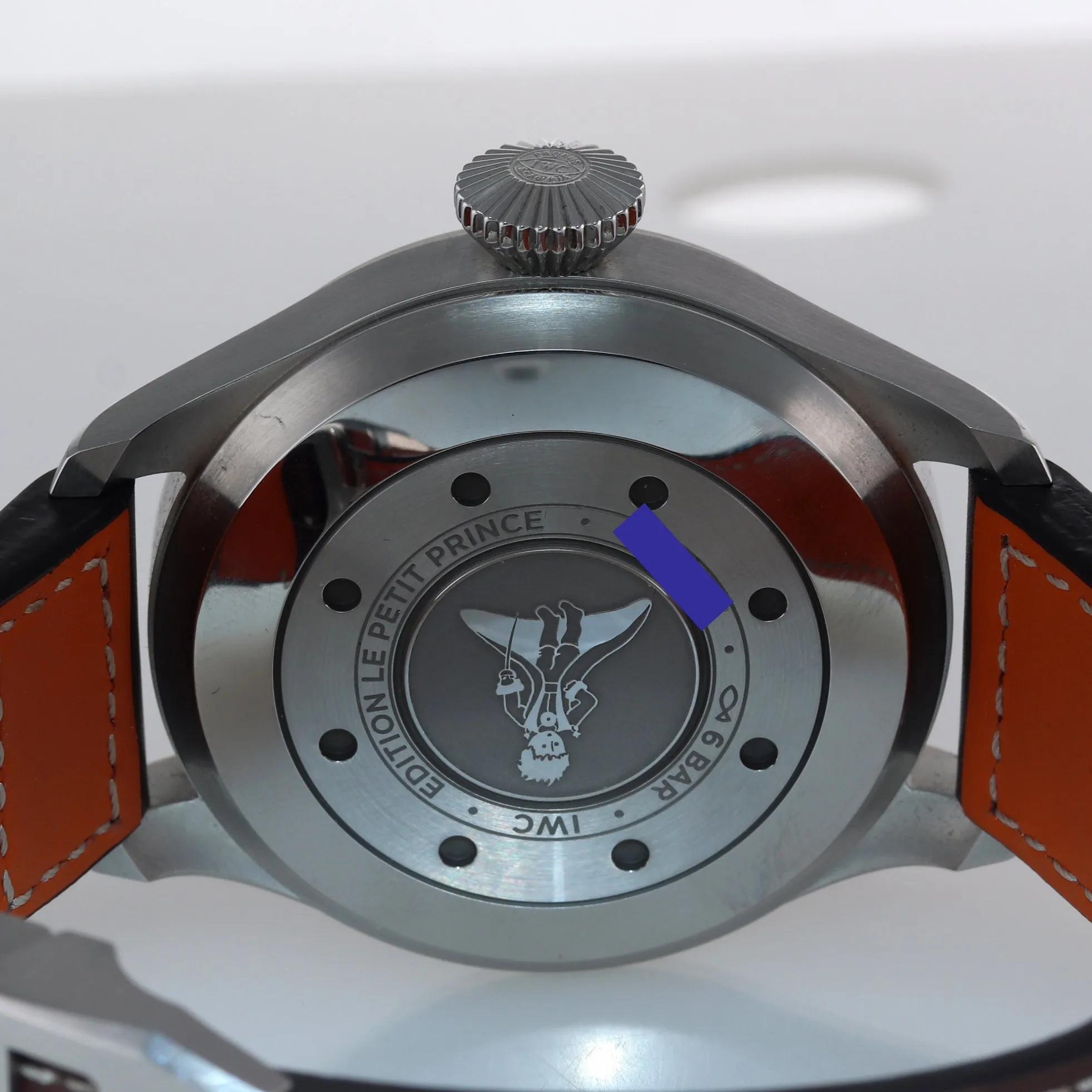 PAPERS IWC Big Pilot Le Petit Prince Blue 46mm 7Day Watch Steel IW500916 5009-16