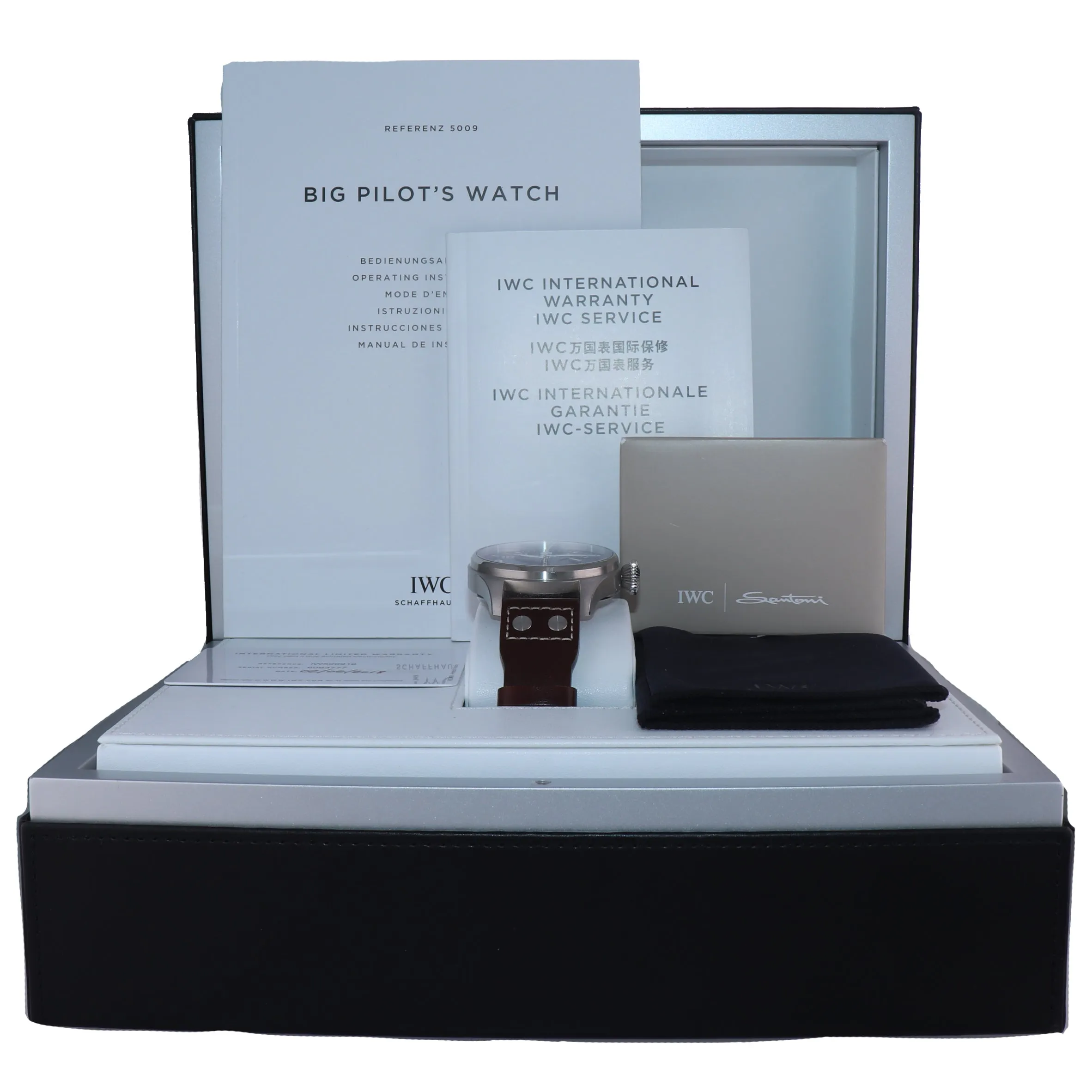 PAPERS IWC Big Pilot Le Petit Prince Blue 46mm 7Day Watch Steel IW500916 5009-16