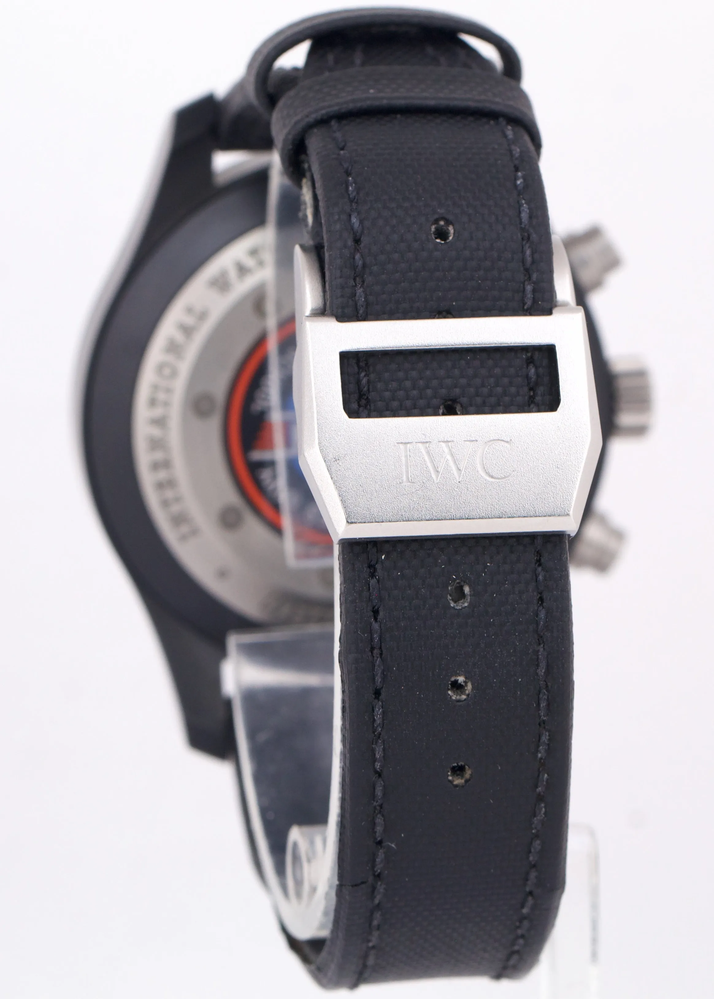 PAPERS IWC Pilots Watch Chronograph TOP GUN Black Ceramic 46mm IW388001 BOX