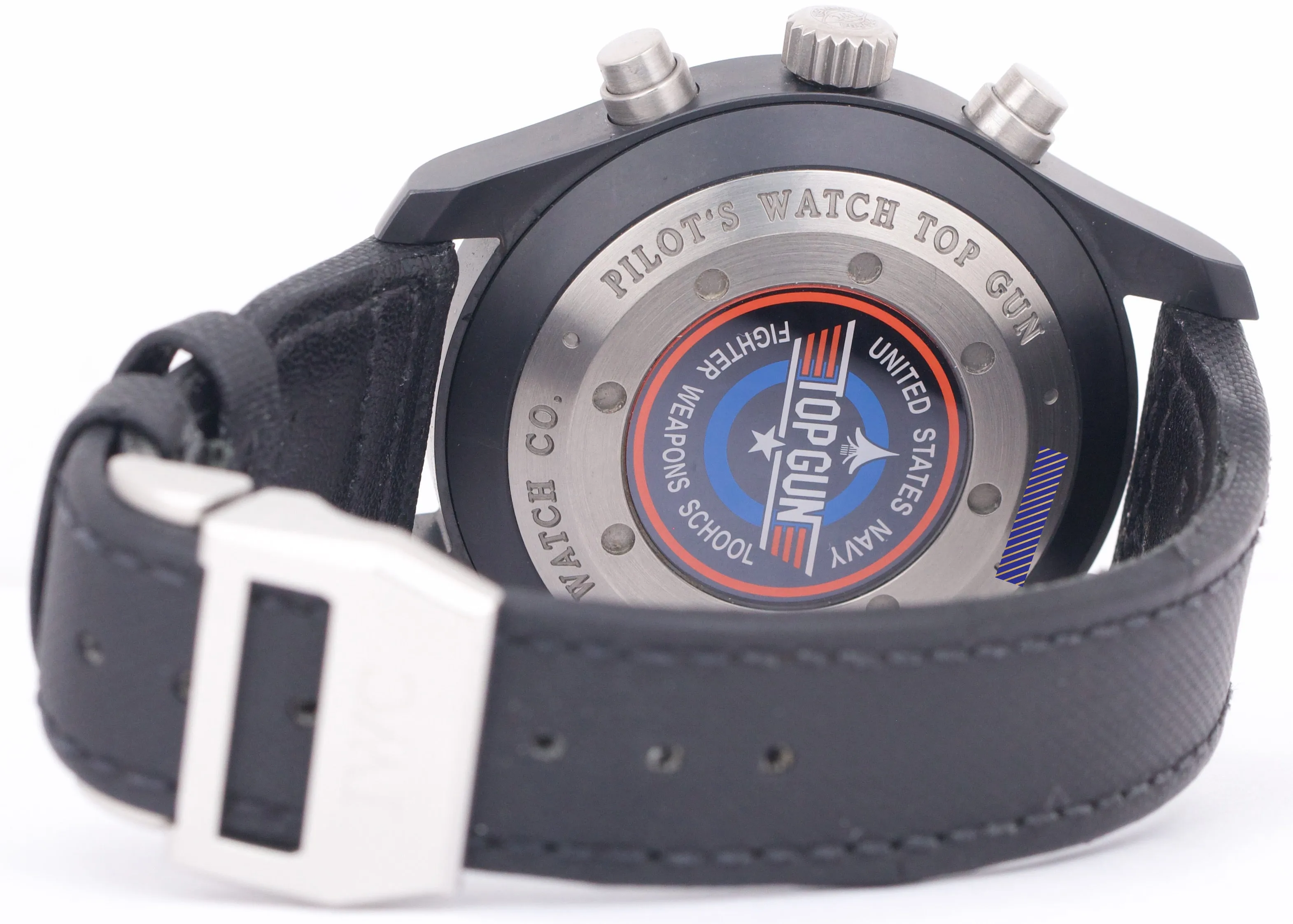 PAPERS IWC Pilots Watch Chronograph TOP GUN Black Ceramic 46mm IW388001 BOX