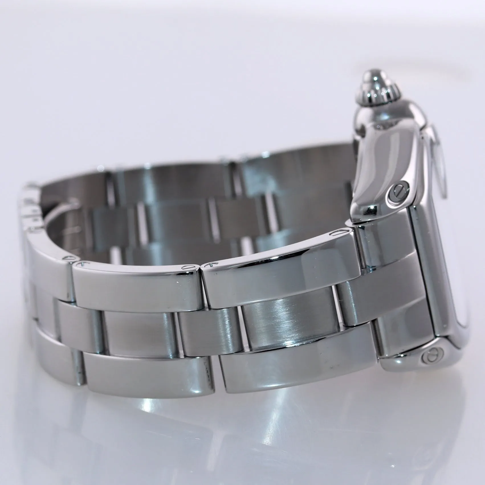 PAPERS MINT Cartier Roadster Automatic Grey Silver W62025V3 Steel Watch 2510