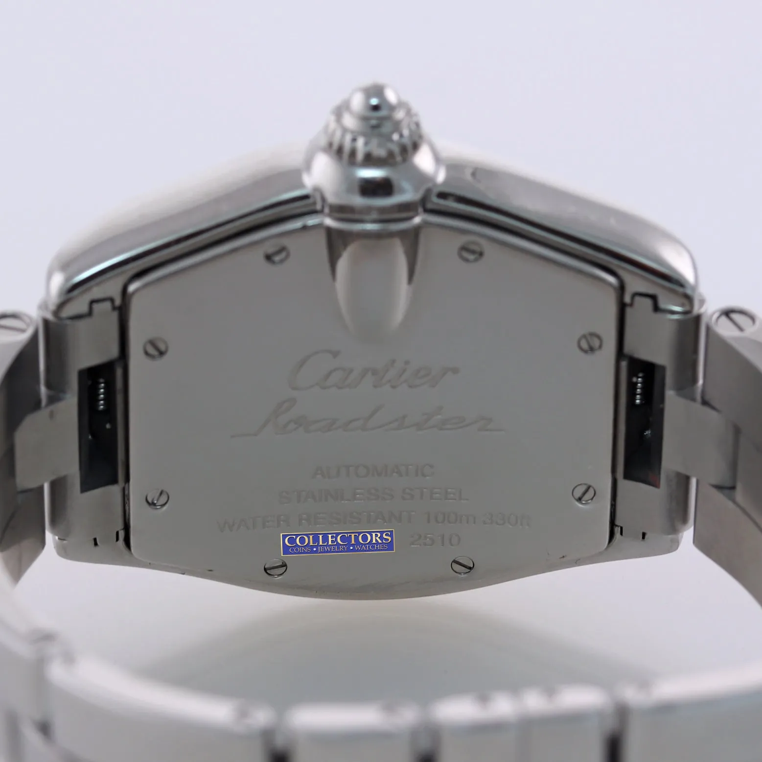 PAPERS MINT Cartier Roadster Automatic Grey Silver W62025V3 Steel Watch 2510