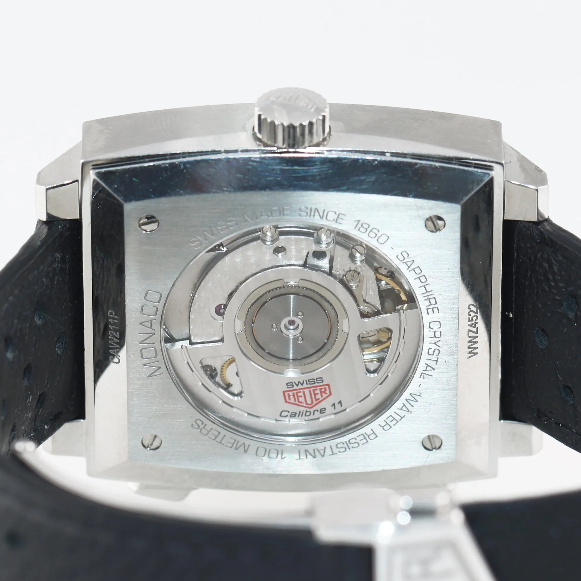 PAPERS Tag Heuer Monaco Calibre 11 Chronograph Date CAW211P Automatic 39mm Watch