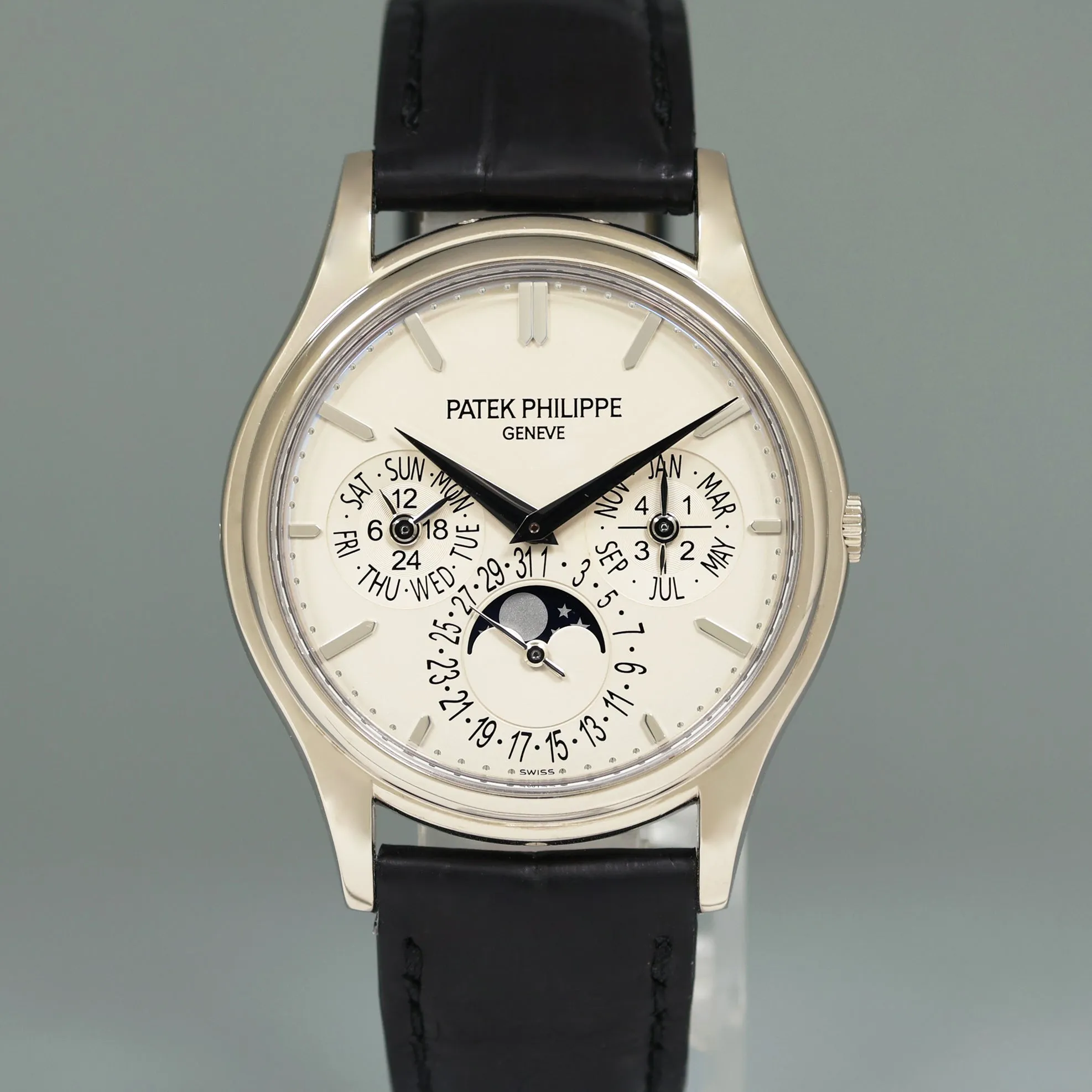 Patek Philippe 5140G 37mm White Gold Perpetual Calendar Grand Complication Watch