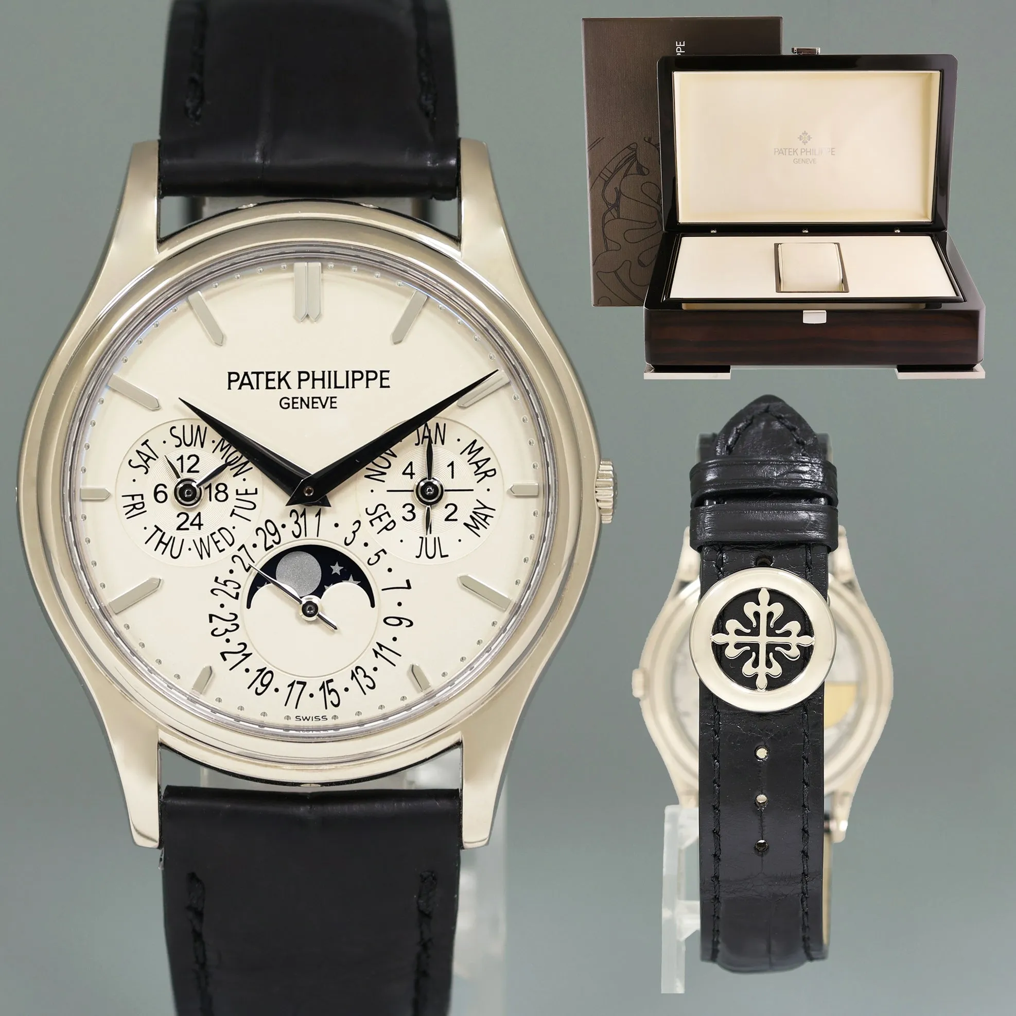 Patek Philippe 5140G 37mm White Gold Perpetual Calendar Grand Complication Watch