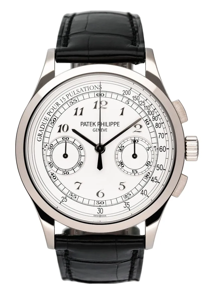 Patek Philippe Chronograph 5170G Silver Dial Mens Watch Box Papers