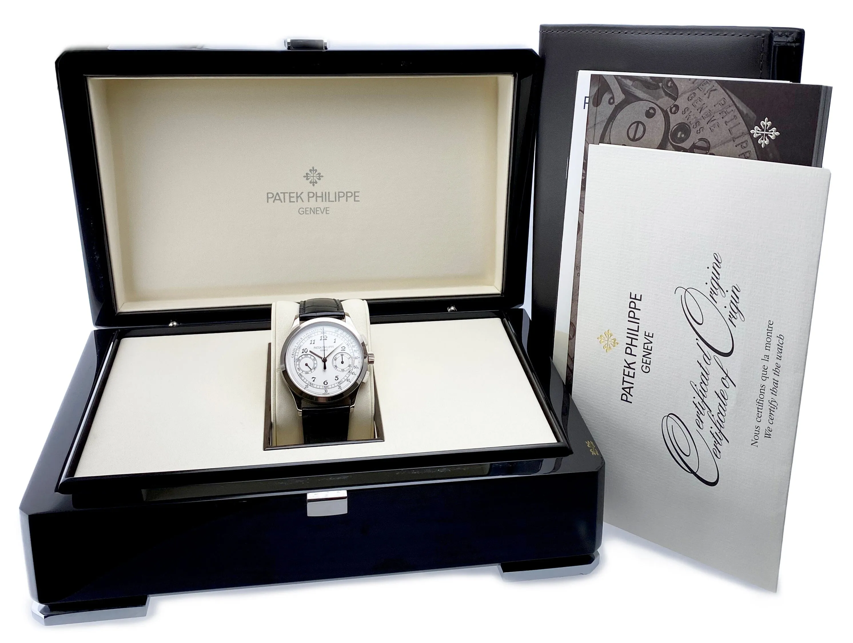 Patek Philippe Chronograph 5170G Silver Dial Mens Watch Box Papers