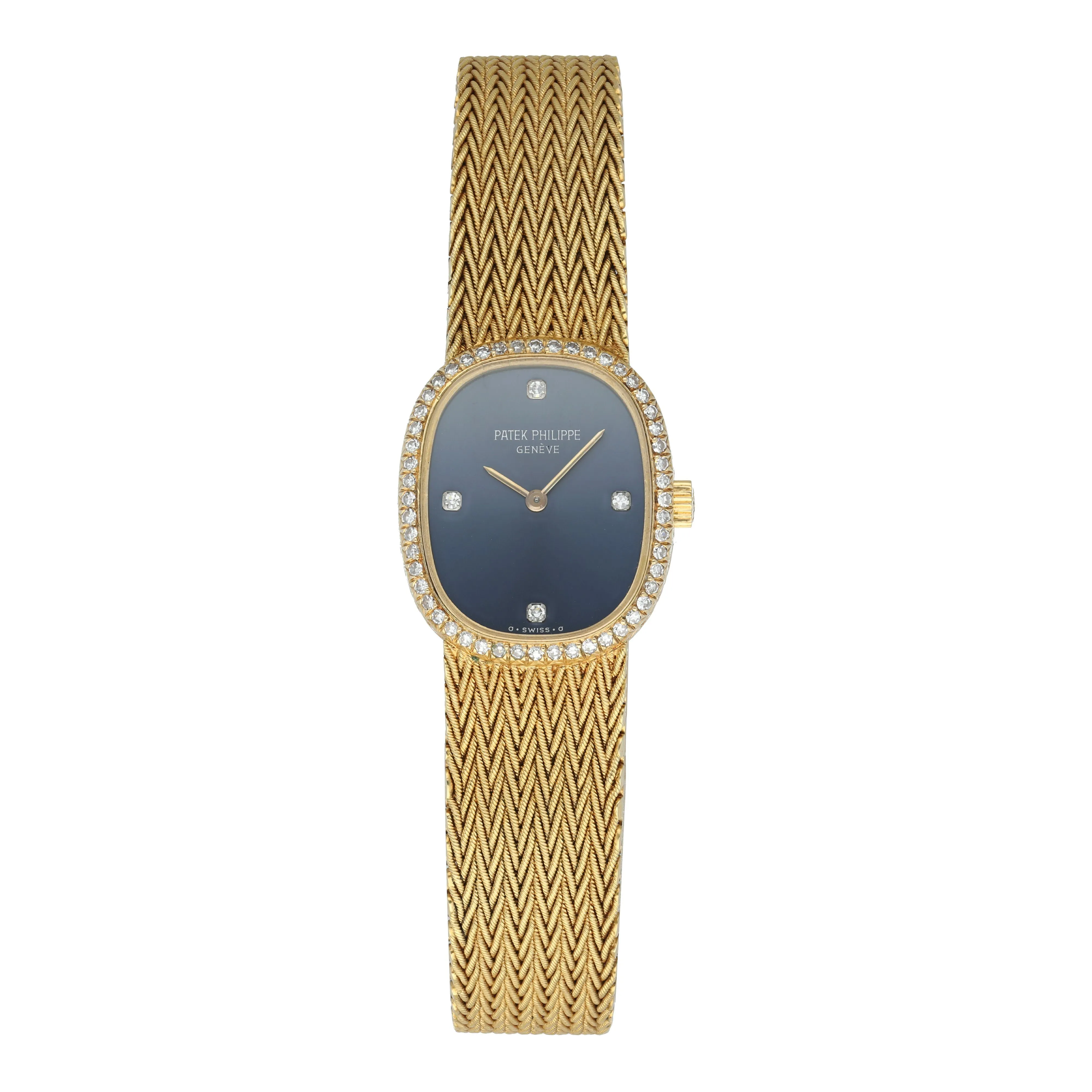 Patek Philippe Ellipse 3875/1 Yellow Gold Diamond Ladies Watch