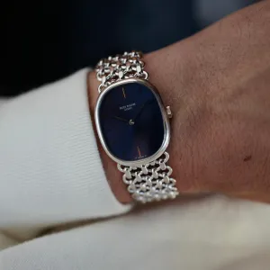 Patek Philippe White Gold Ellipse Ref. 3848 with JPE Chain Link Bracelet (New Arrival)