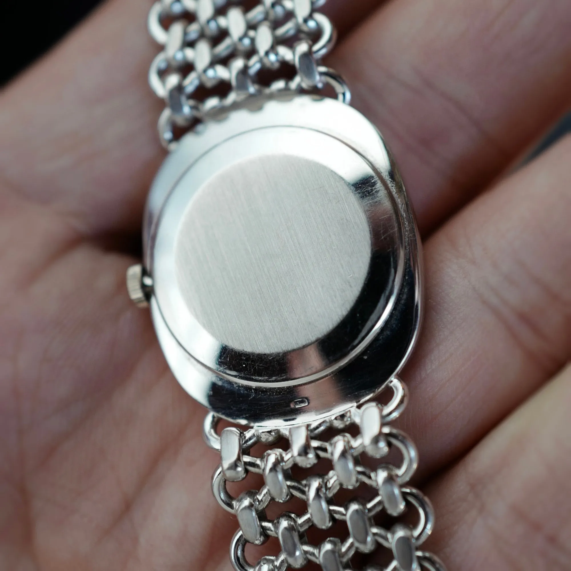 Patek Philippe White Gold Ellipse Ref. 3848 with JPE Chain Link Bracelet (New Arrival)