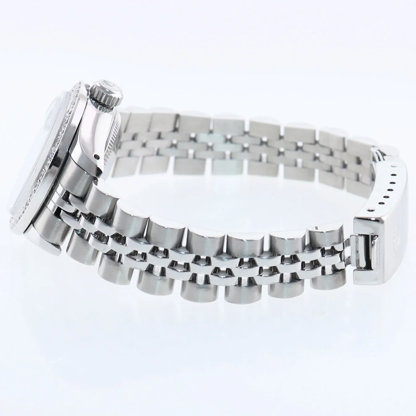 PEARL DIAMOND Ladies Rolex DateJust 26mm MOP Bezel 69174 Steel Jubilee Watch