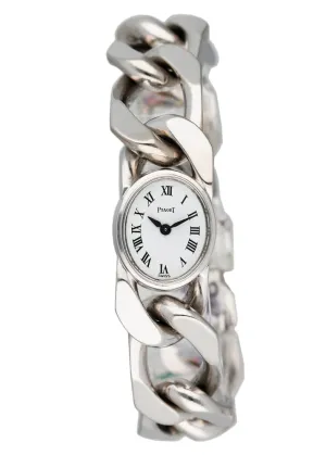Piaget 3771 N65 18k White Gold Ladies Watch