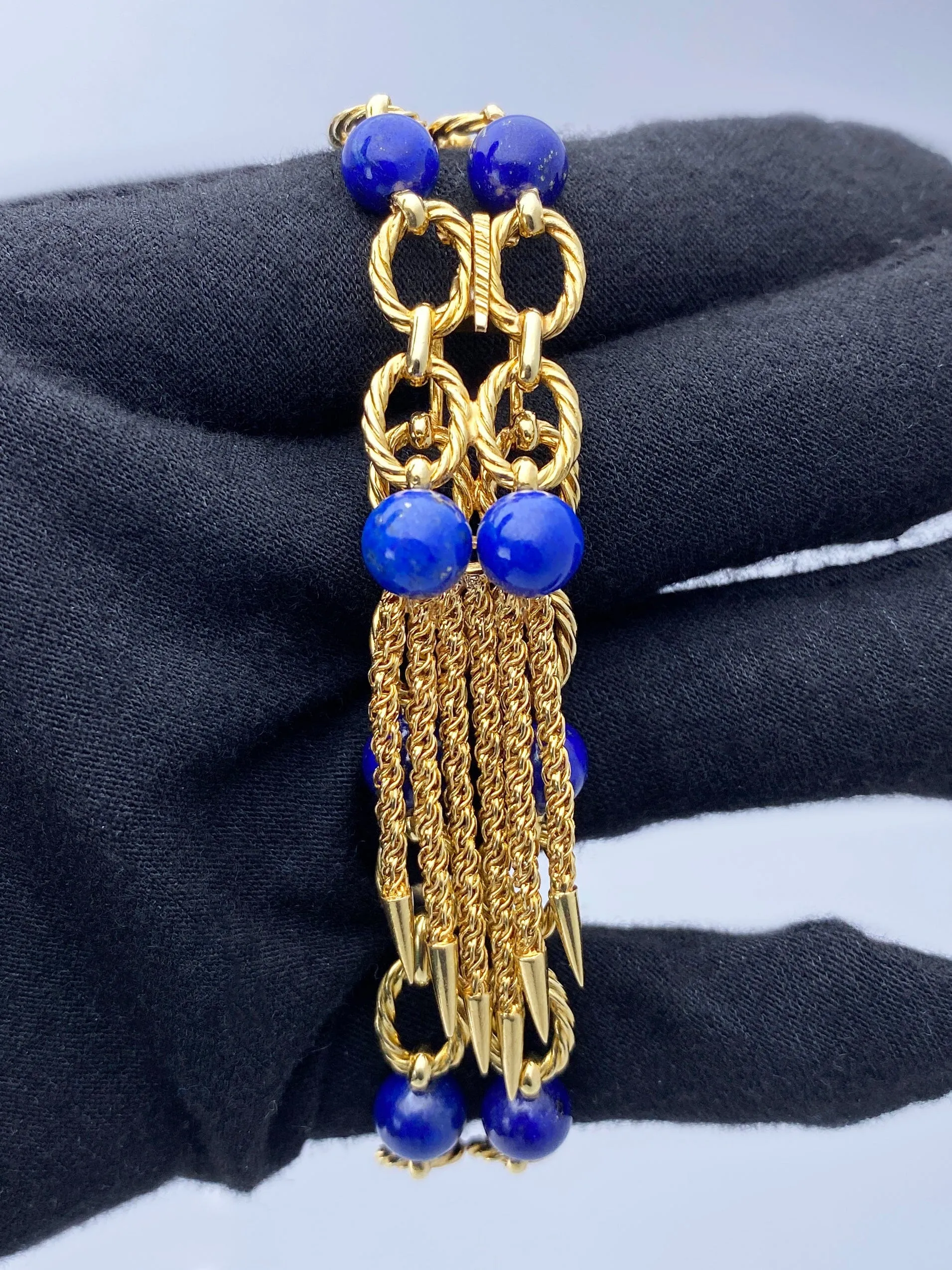 Piaget 9465 P 60 Blue Lapis 18K Yellow Gold Ladies Watch