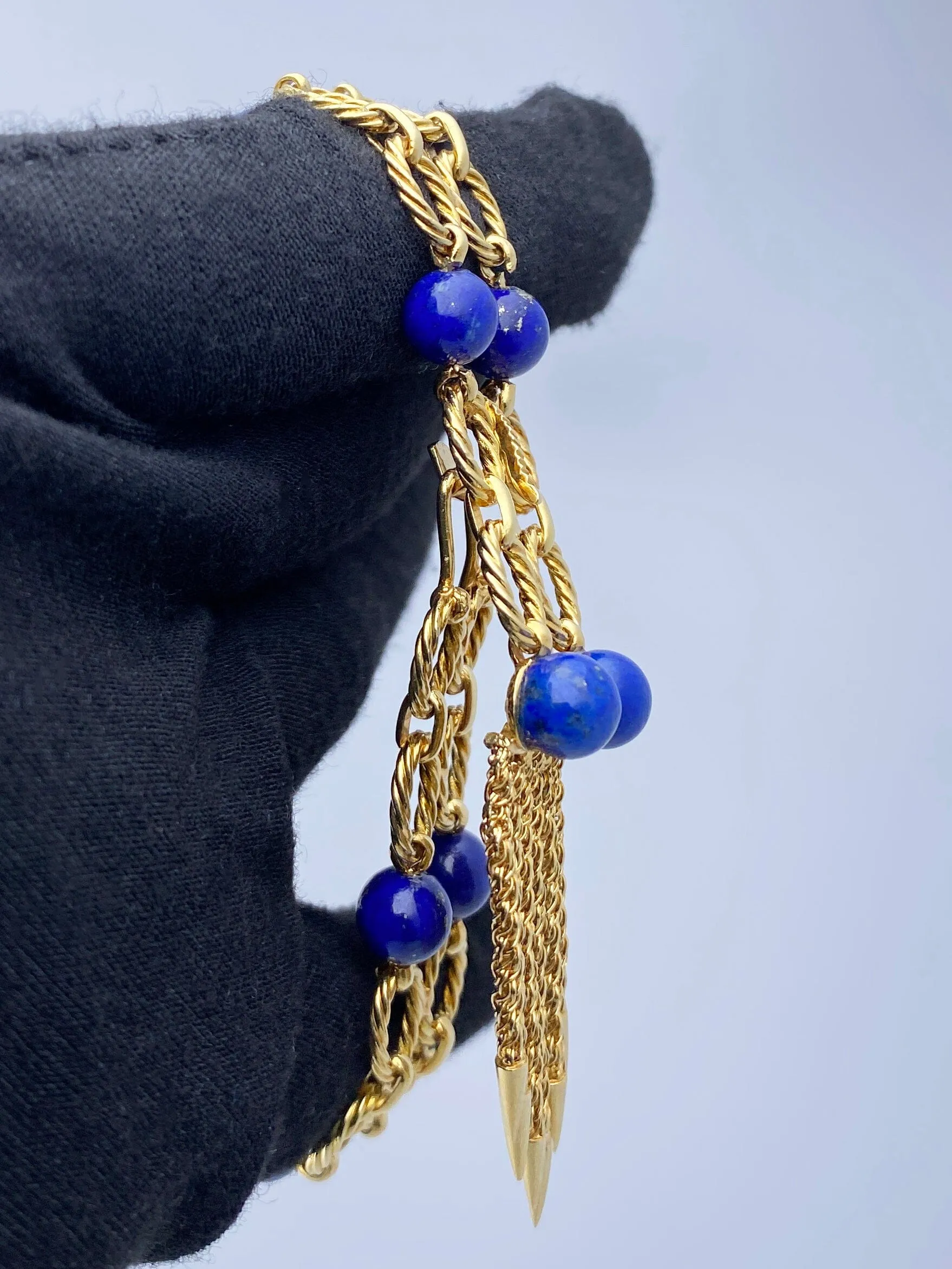 Piaget 9465 P 60 Blue Lapis 18K Yellow Gold Ladies Watch