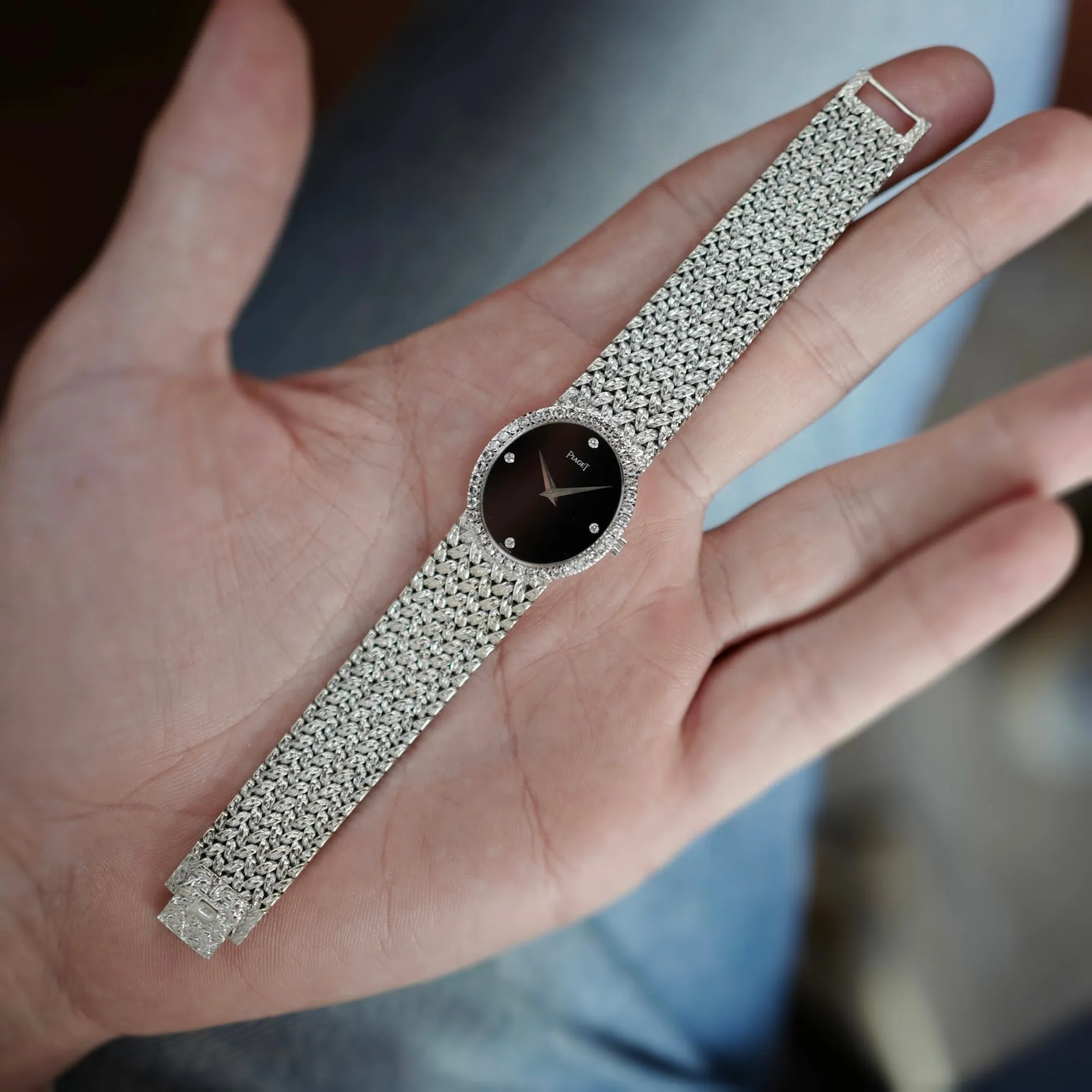 Piaget White Gold Onyx and Diamond Ref. 9826D2