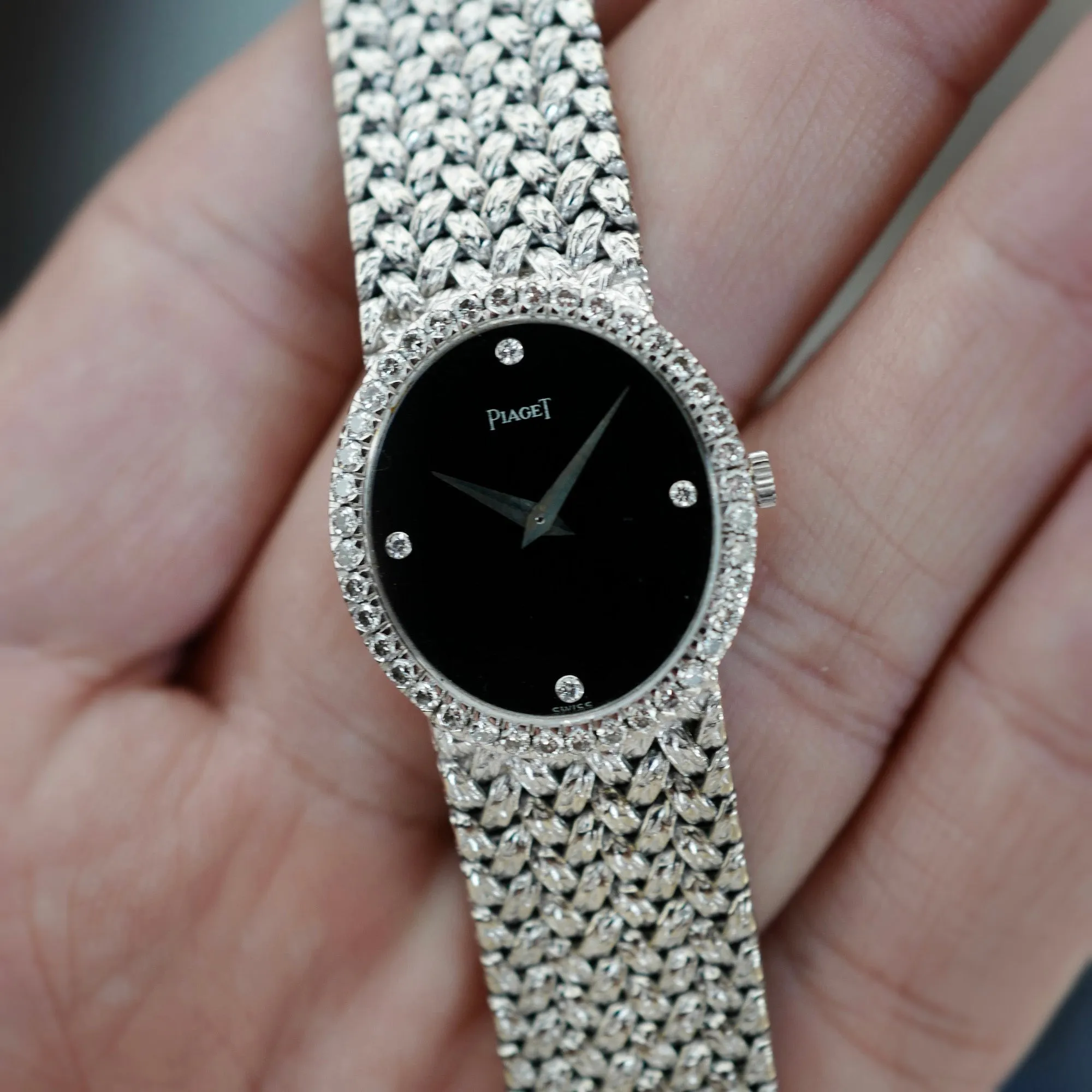 Piaget White Gold Onyx and Diamond Ref. 9826D2