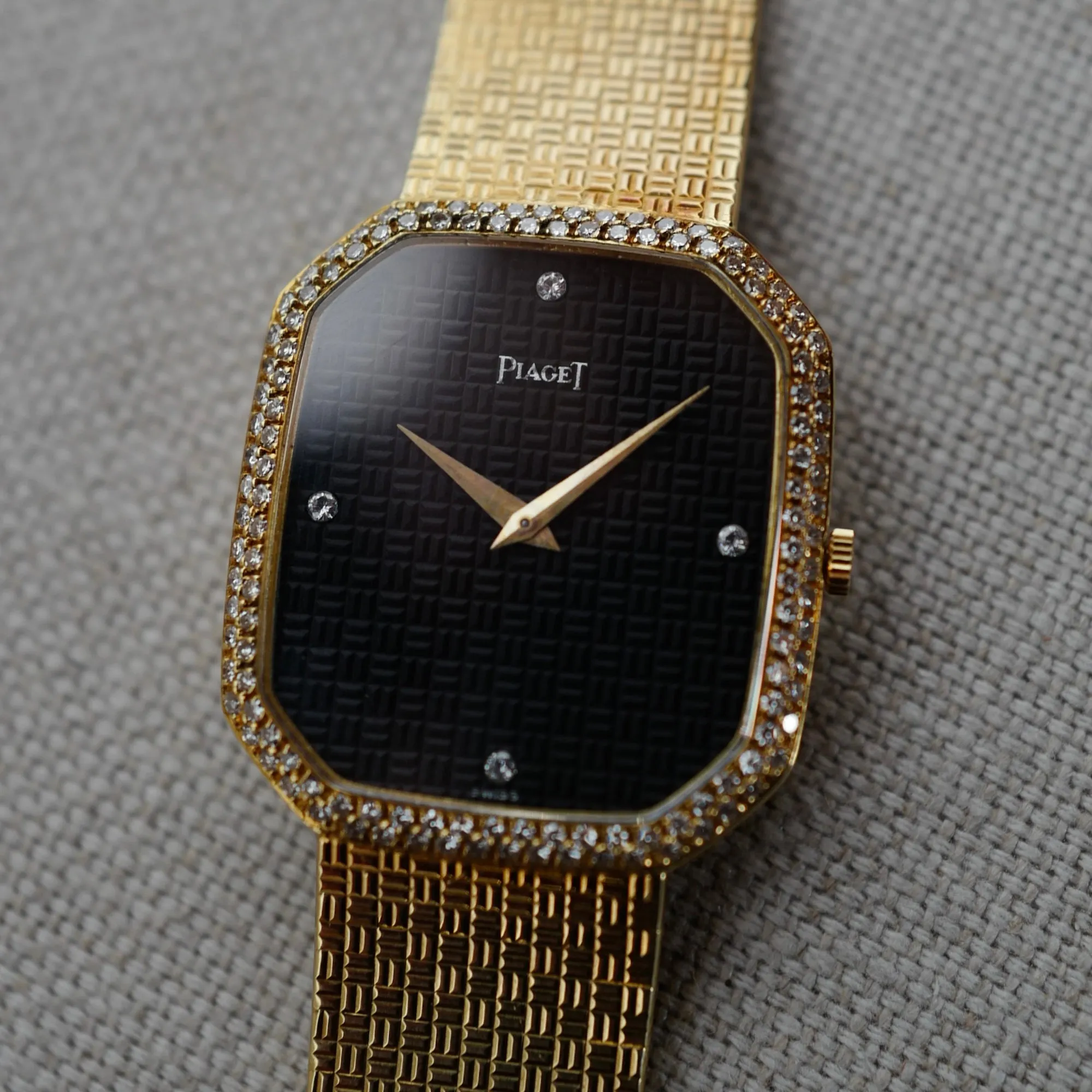 Piaget Yellow Gold Diamond Watch Ref. 9791
