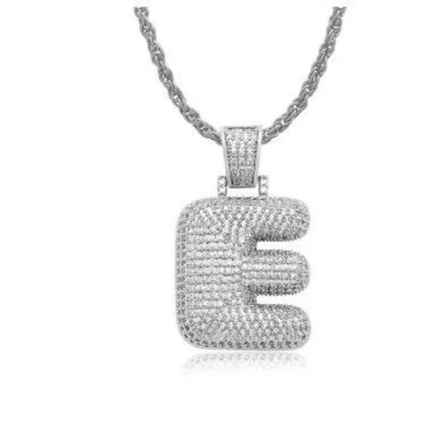 PIPE Rhodium HH Bubble Letter