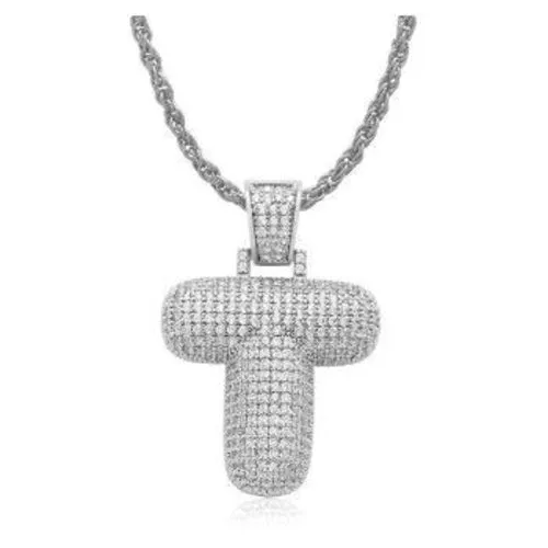 PIPE Rhodium HH Bubble Letter