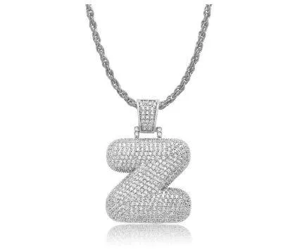 PIPE Rhodium HH Bubble Letter