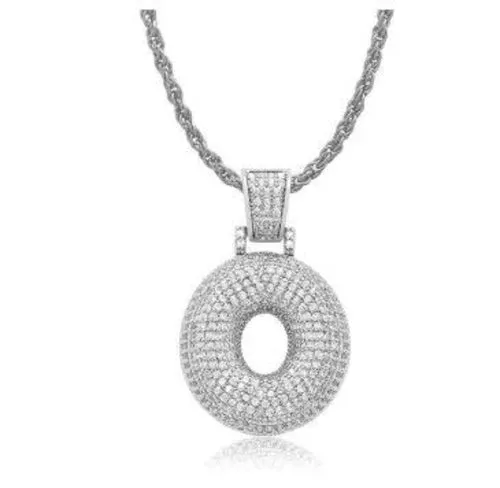 PIPE Rhodium HH Bubble Letter