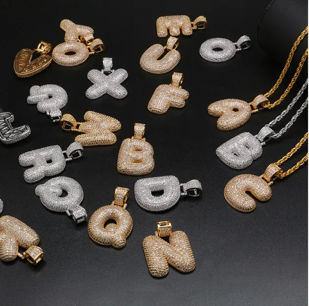 PIPE Rhodium HH Bubble Letter