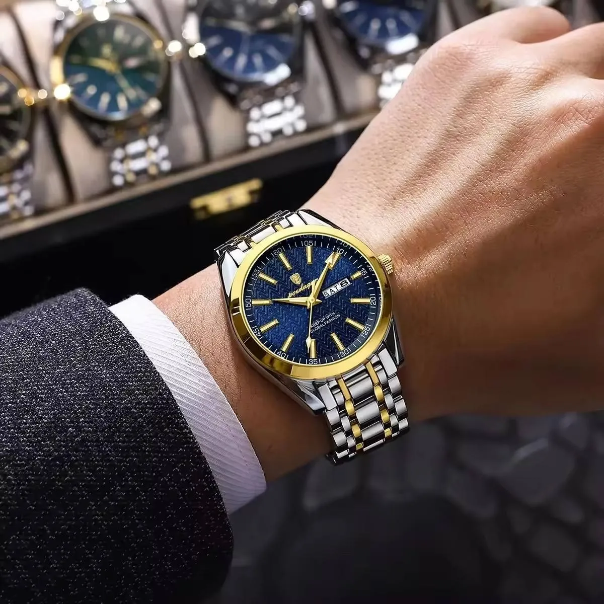 Poedagar 962 - Sliver Gold Blue
