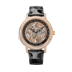 PP Luxury Watches Grand Complications 5304/301R-001 Perpetual Calendar Minute Repeater Diamond Bezel Rose Gold