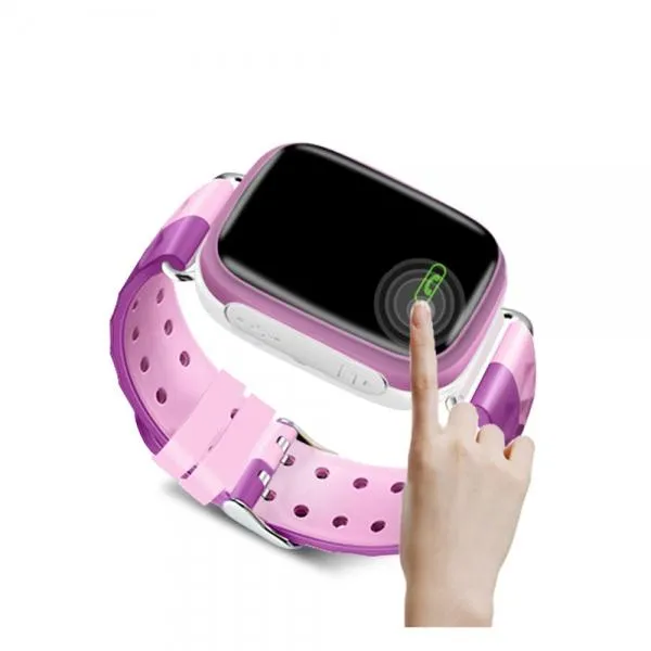 Q18 MTK2503 processor smart support Apple and Android system card Bluetooth watch (pink)