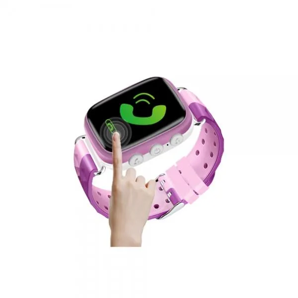 Q18 MTK2503 processor smart support Apple and Android system card Bluetooth watch (pink)