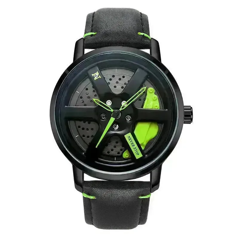 Quartz Men's Mesh Strap Trendy Unique Dial Watch