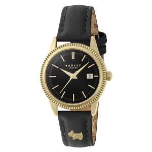 Radley Black Lewis Lane Leather Watch
