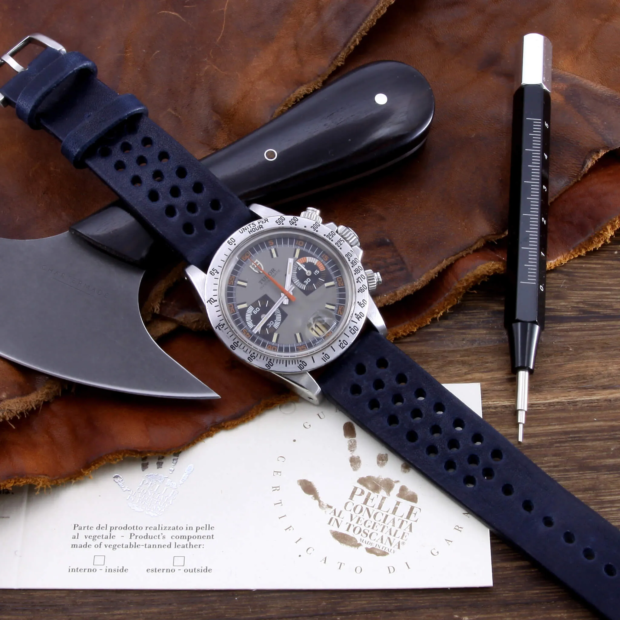 Rally Leather Watch Strap, Vintage 407 | Stitch-less