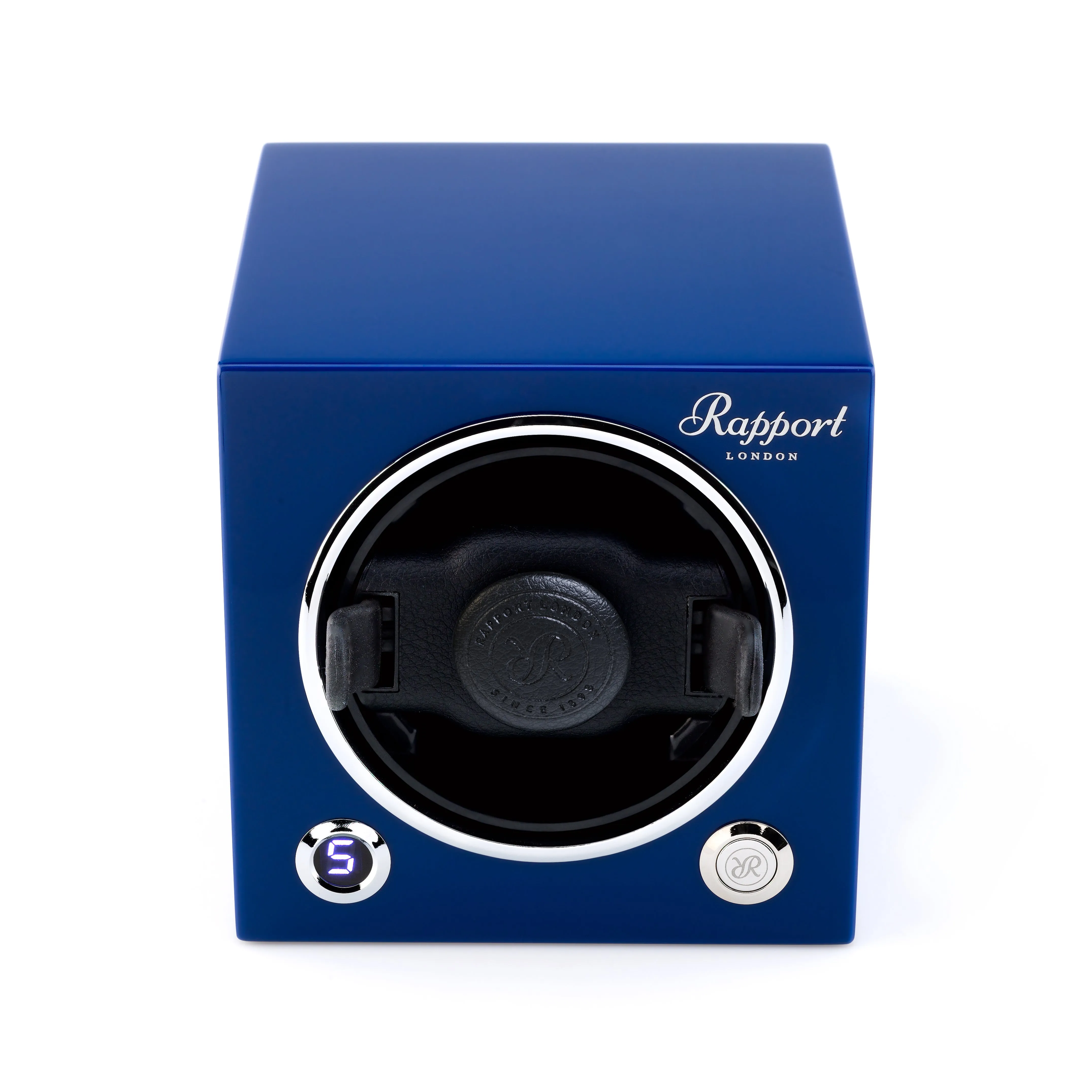 Rapport Evo Cube Single Watch Winder - Admiral Blue