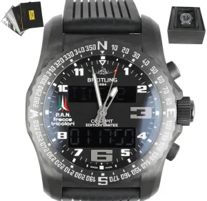 RARE Breitling Cockpit B50 PAN FRECCE VB5010 Titanium 46mm Electronic Watch