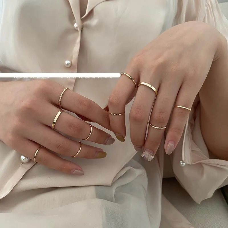 Retro Metal Ring Set