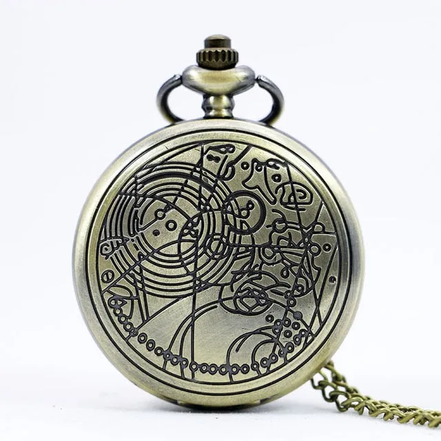 Retro Smooth Men Black Pocket Watch Silver Polish Quartz Fob Pocket Watches Pendant with Chain