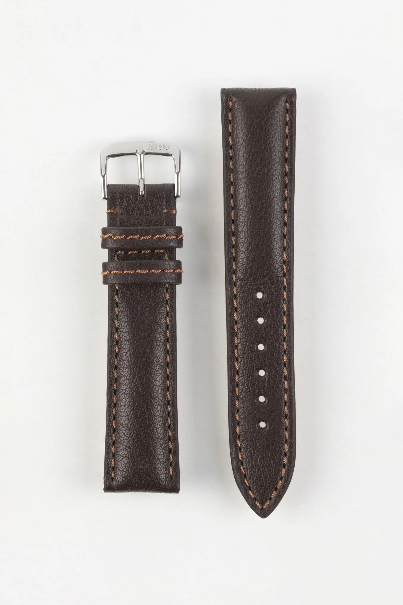 RIOS1931 COLORADO Genuine Buffalo Leather Watch Strap in MOCHA