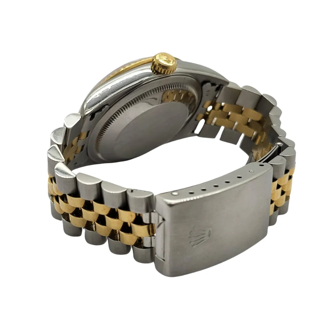 Rolex 16233 Datejust 36mm Half Gold Diamond Watch