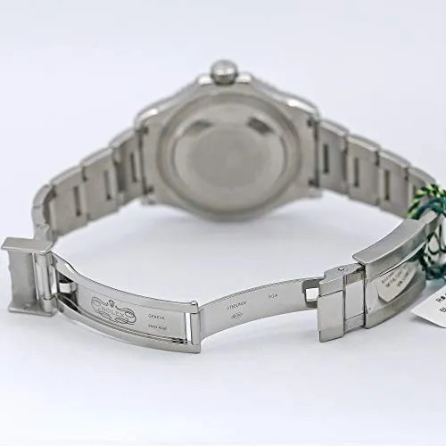 Rolex 16622 Oyster Perpetual Yacht-Master Steel with Platinum Mens Watch Silver Dial Oyster Perpetual Calendar Sapphire Crystal Serial Number Certified