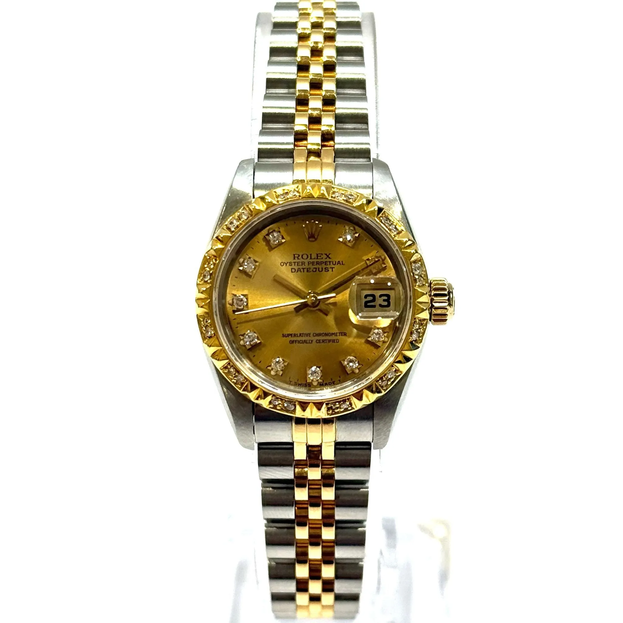 Rolex 69163 Datejust 26mm Halfgold Automatic Ladies Watch