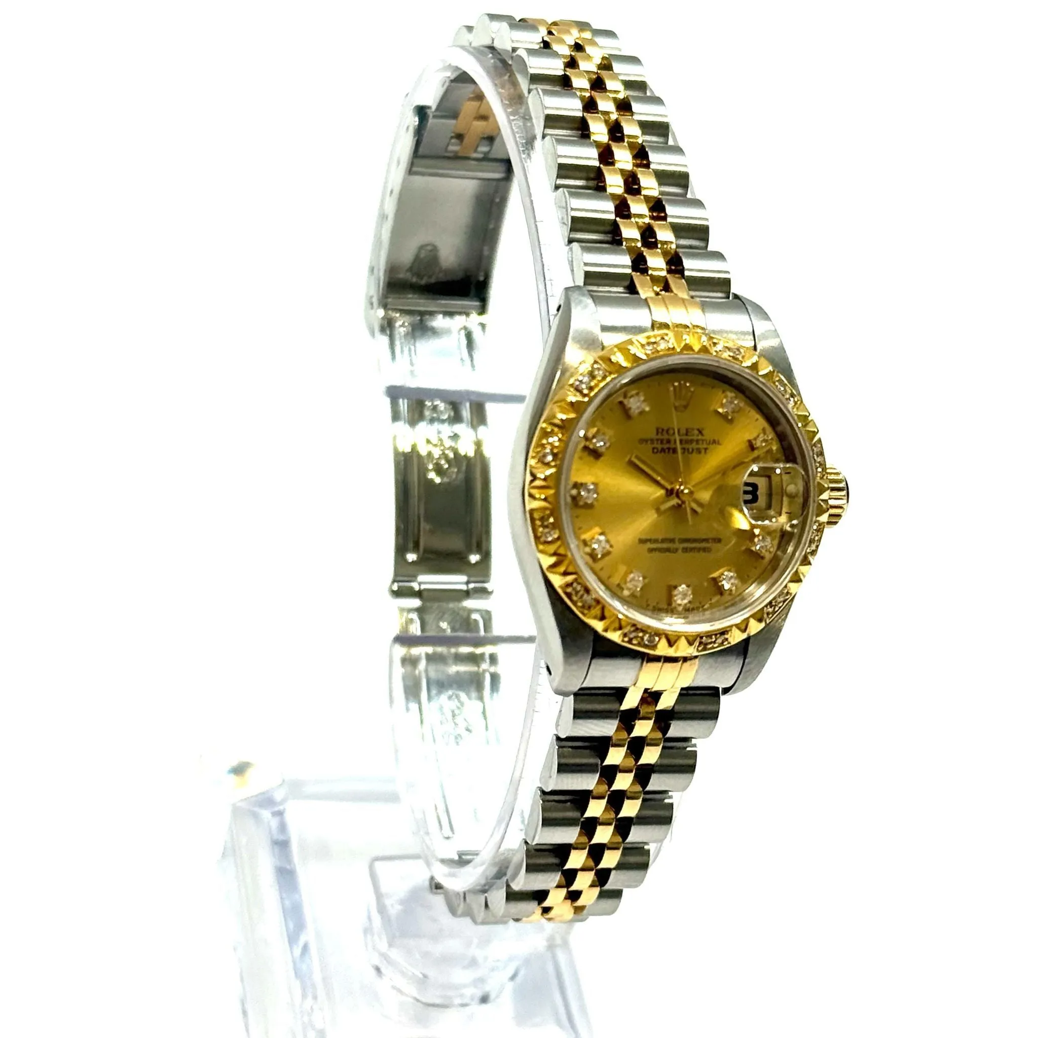 Rolex 69163 Datejust 26mm Halfgold Automatic Ladies Watch