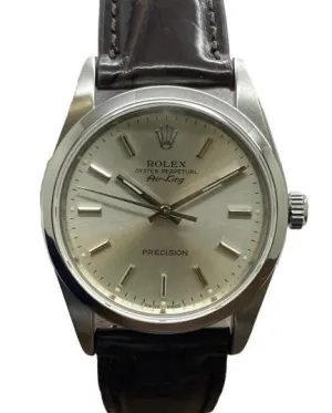 Rolex Air-King 34mm Precision 14000 Silver Dial Automatic Watch