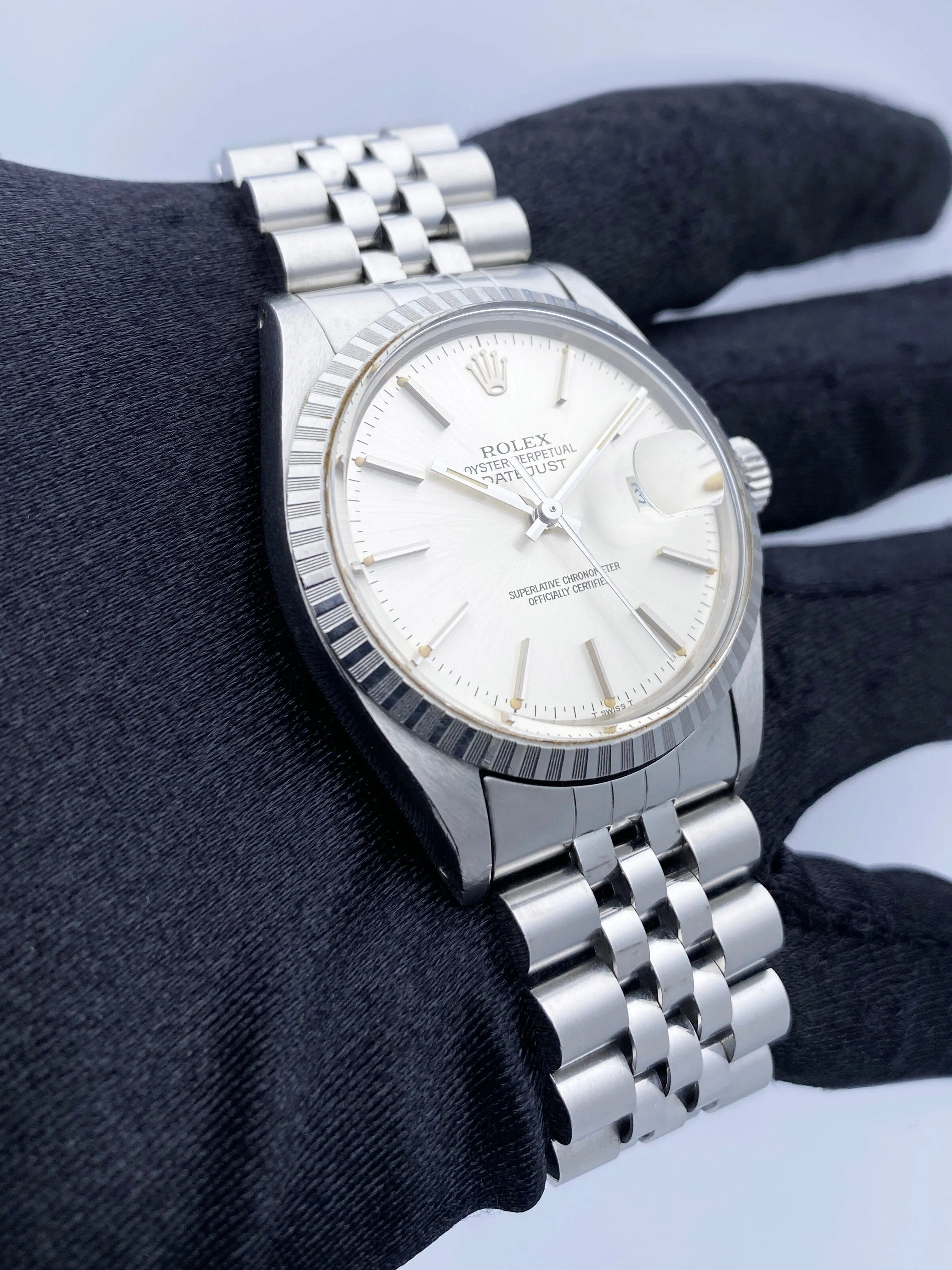 Rolex Datejust 16030 Silver Dial Mens Watch